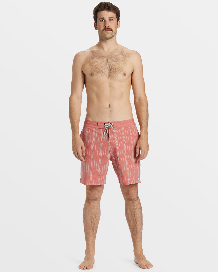 Good Times Lo Tide 18" Swim Trunks - Rose