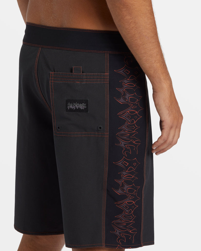 D Bah Immortal Pro Performance 20" Boardshorts - Washed Black