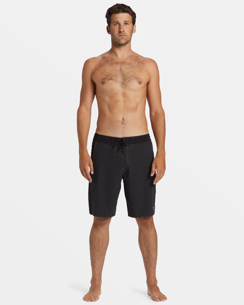 D Bah Immortal Pro Performance 20" Boardshorts - Washed Black