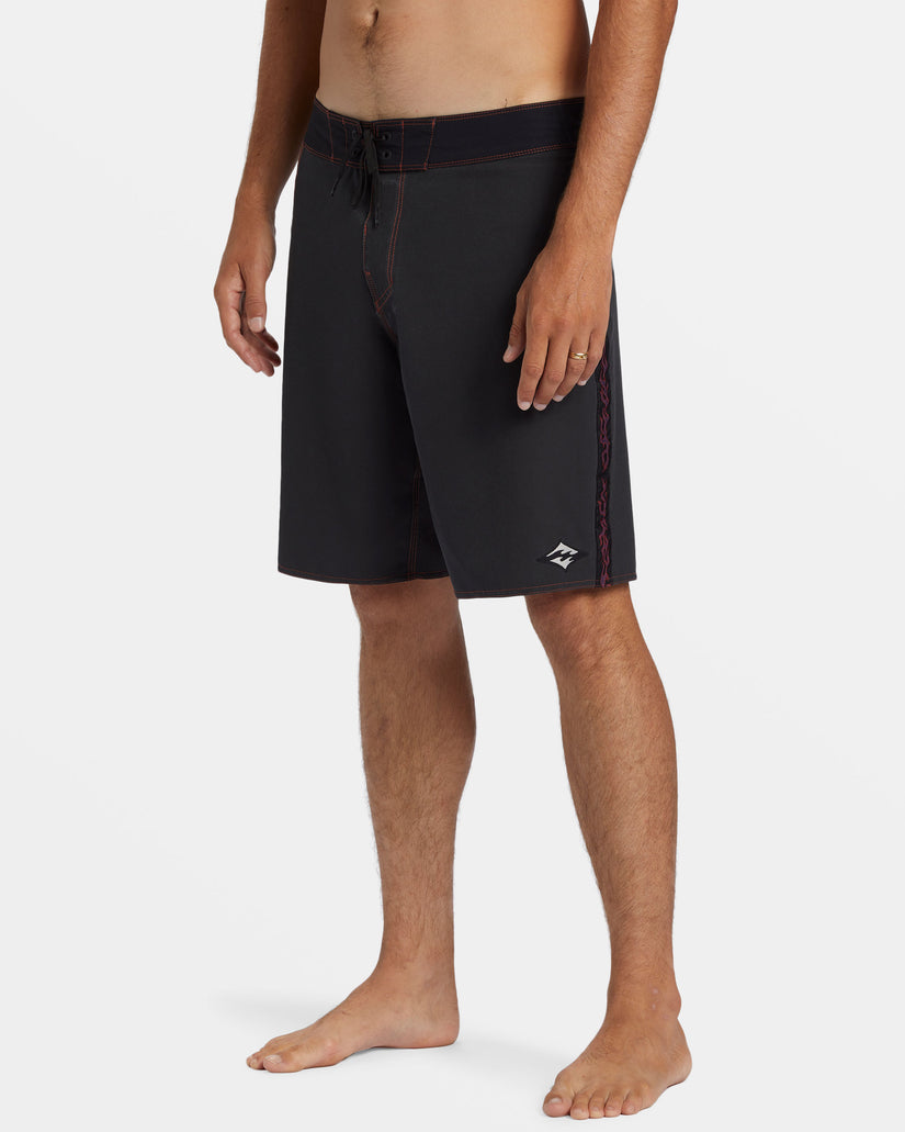 D Bah Immortal Pro Performance 20" Boardshorts - Washed Black