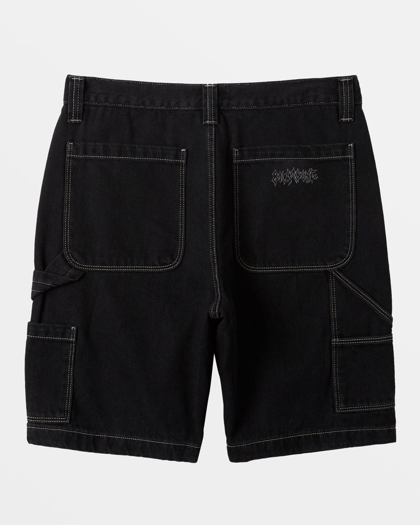 Bad Dog Immortal Workwear Denim Shorts - Black