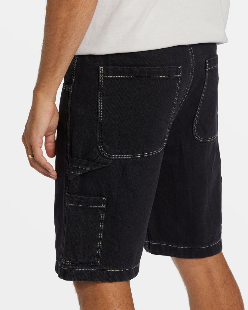 Bad Dog Immortal Workwear Denim Shorts - Black