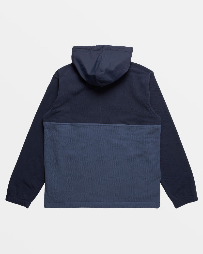 A/Div Boundary Hooded Half-Zip Pullover - Dusty Navy