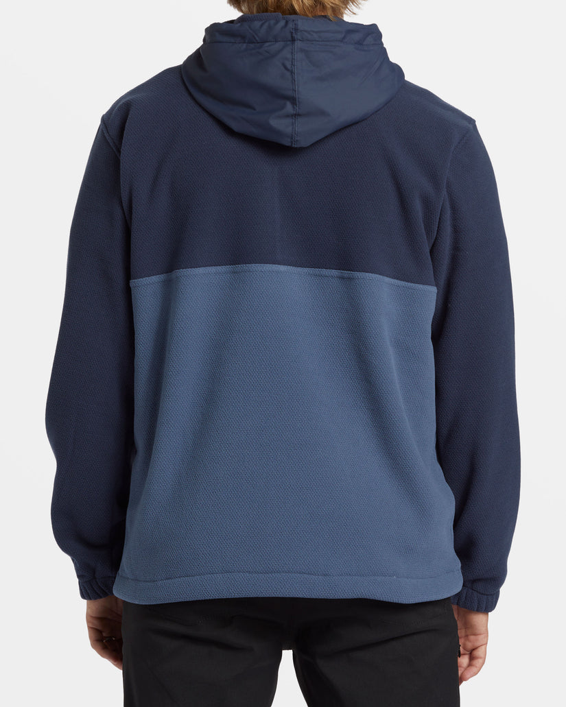 A/Div Boundary Hooded Half-Zip Pullover - Dusty Navy