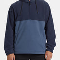 A/Div Boundary Hooded Half-Zip Pullover - Dusty Navy