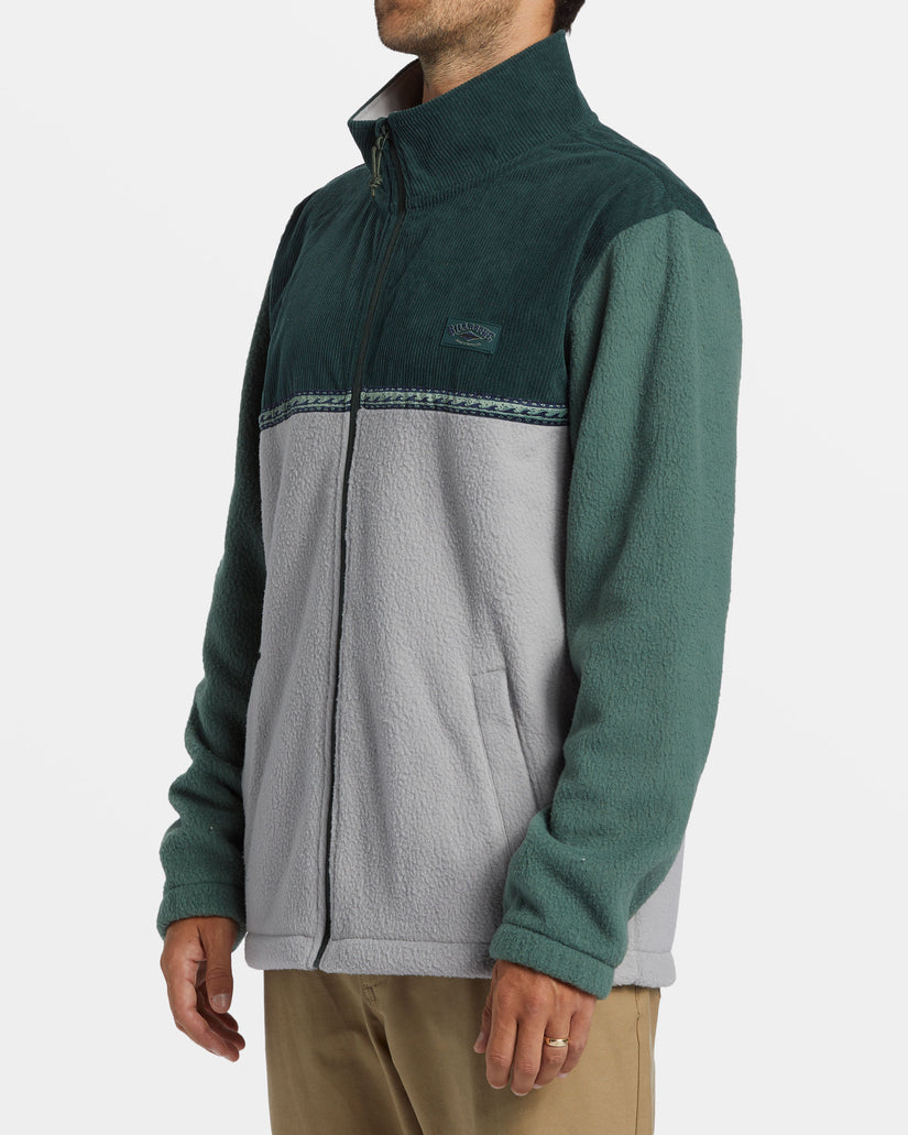 Boundary Trail Polar Fleece Full Zip Pullover - Forest Green