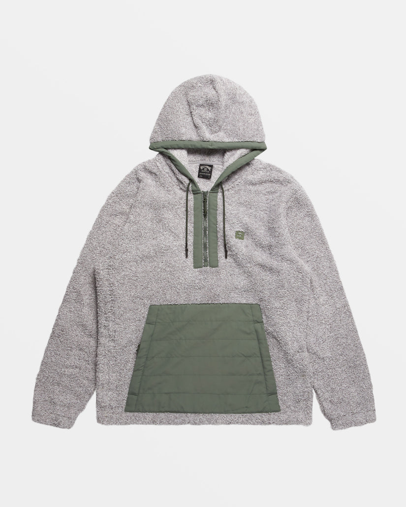 Badger Half Zip Hoodie - Grey Heather