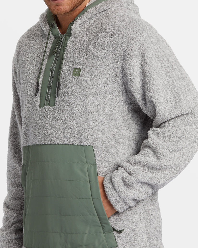 Badger Half Zip Hoodie - Grey Heather