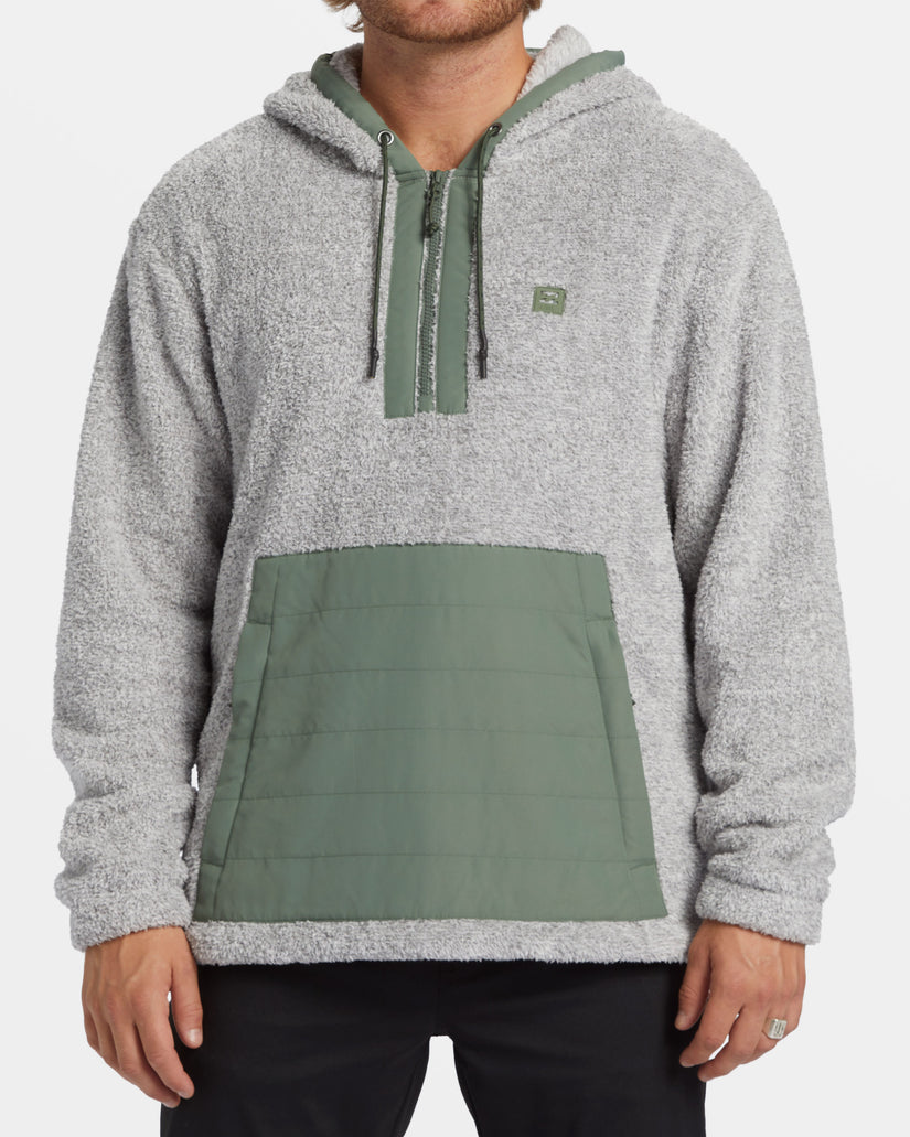 Badger Half Zip Hoodie - Grey Heather