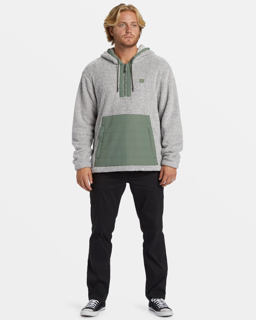 Badger Half Zip Hoodie - Grey Heather