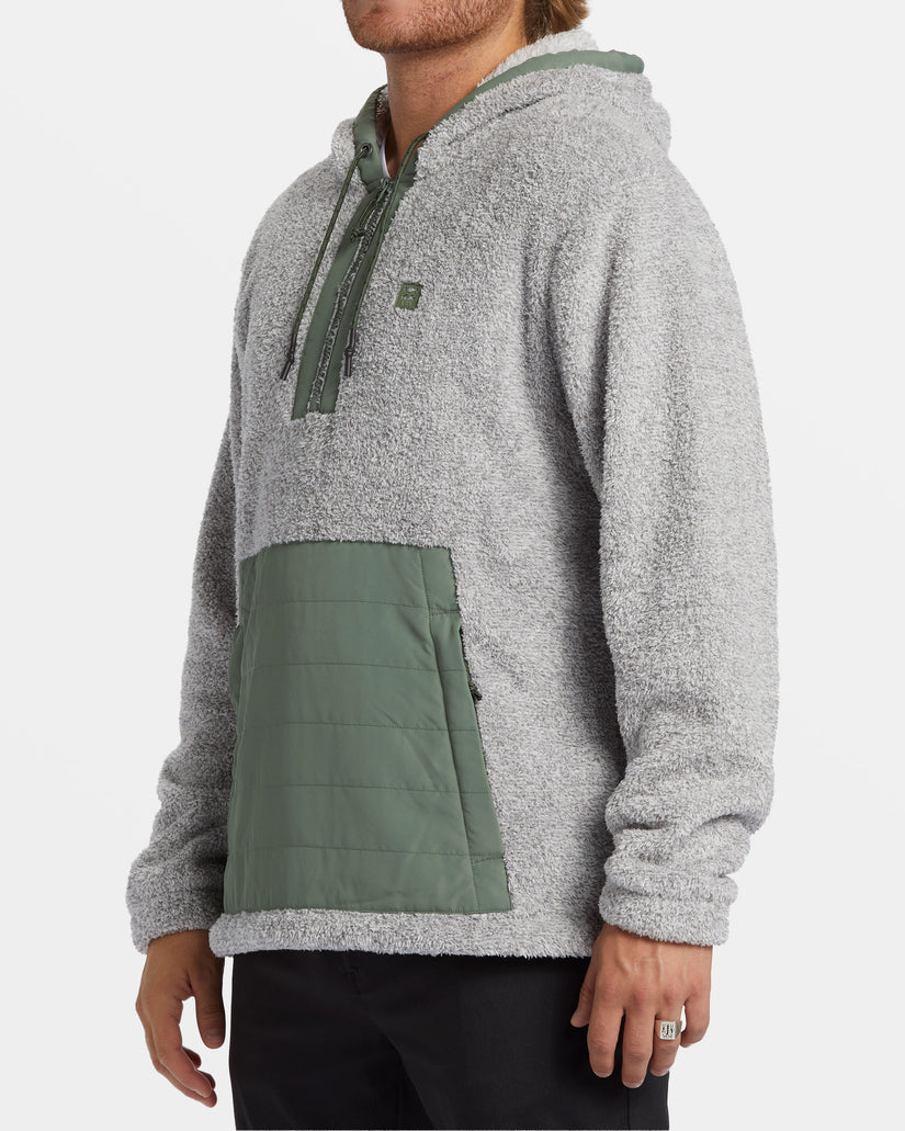 Badger Half Zip Hoodie - Grey Heather