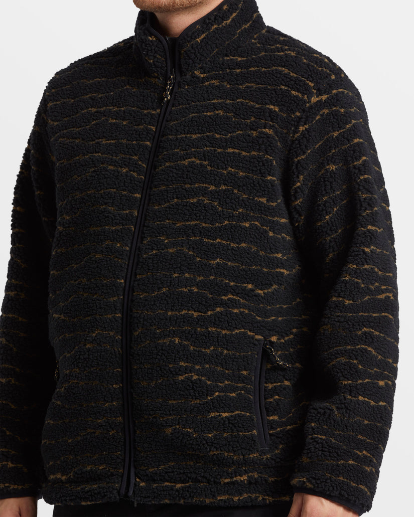 Boundary Switchback Full Zip Sherpa Fleece - Black Multi