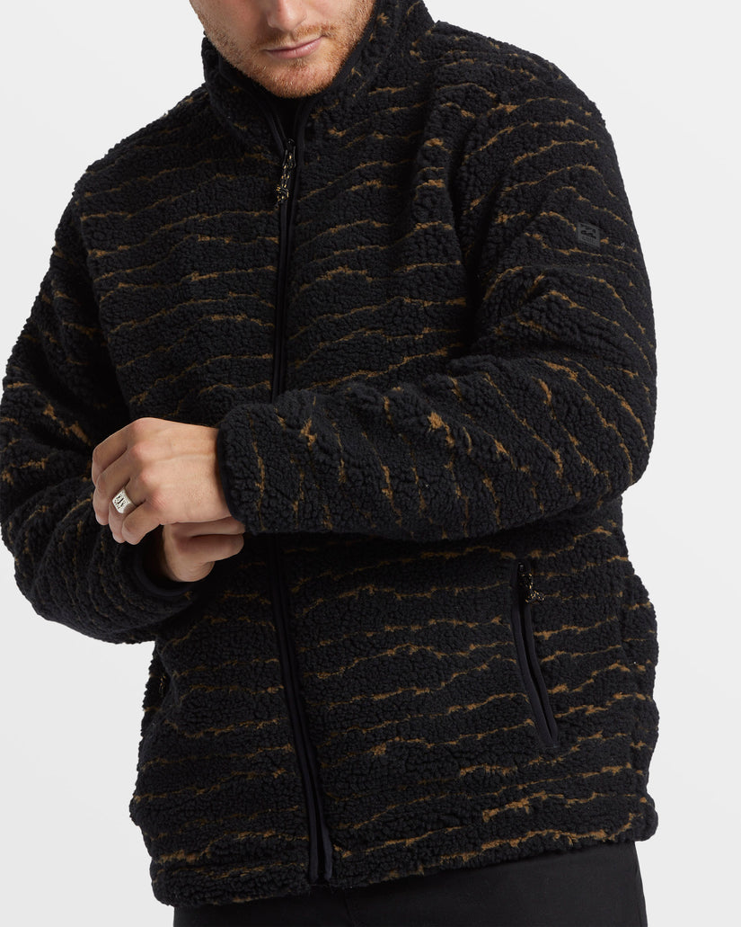 Boundary Switchback Full Zip Sherpa Fleece - Black Multi