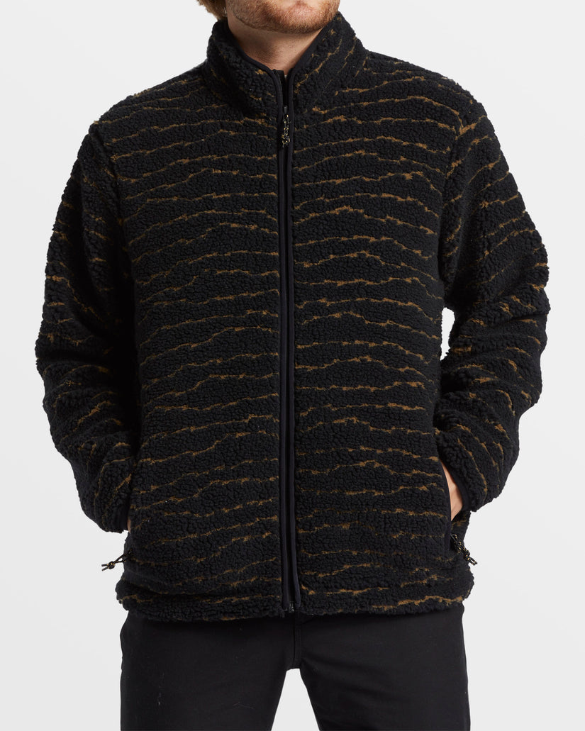 Boundary Switchback Full Zip Sherpa Fleece - Black Multi