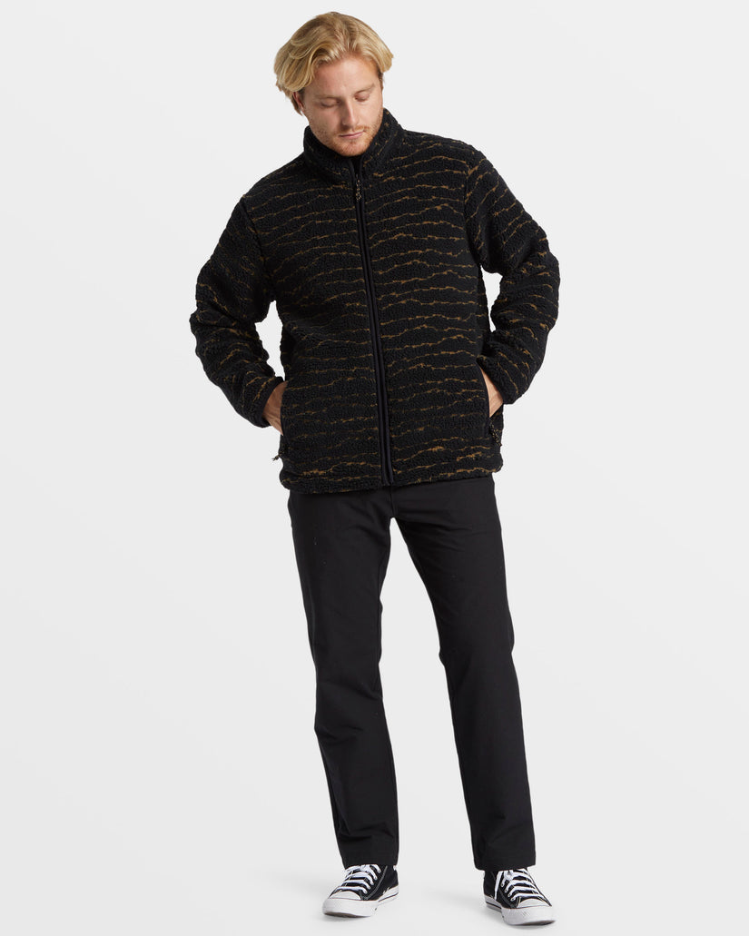 Boundary Switchback Full Zip Sherpa Fleece - Black Multi