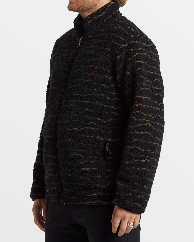 Boundary Switchback Full Zip Sherpa Fleece - Black Multi