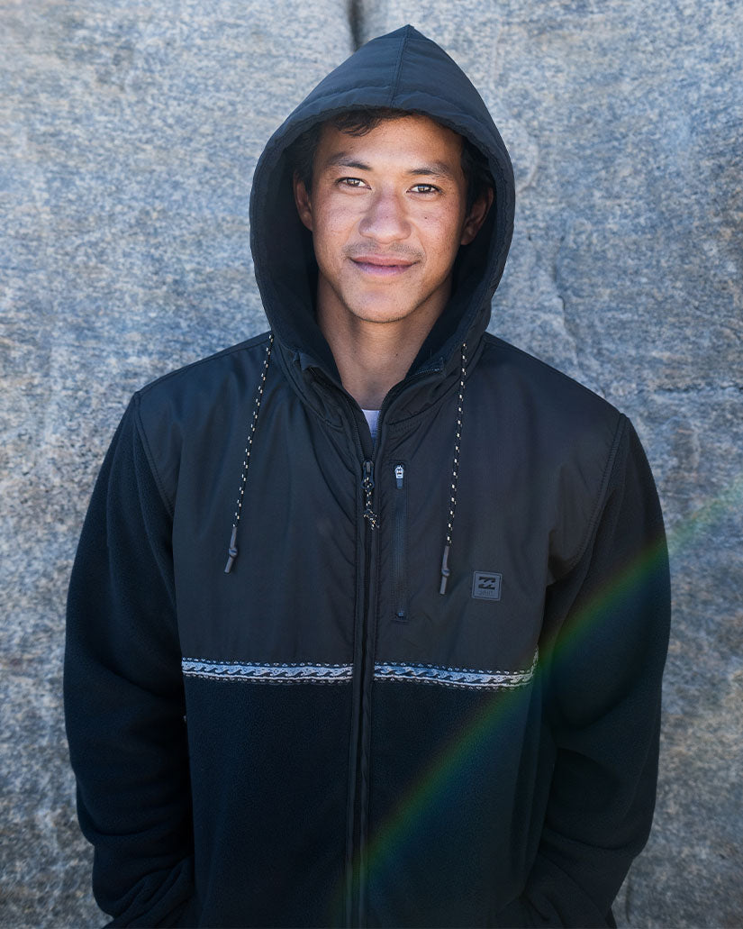 Boundary Lite Zip Hoodie - Black