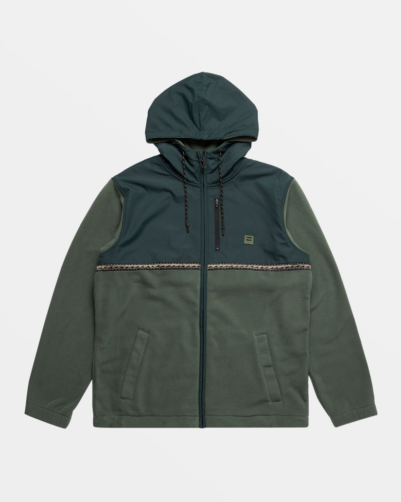 Boundary Lite Zip Hoodie - Forest Green