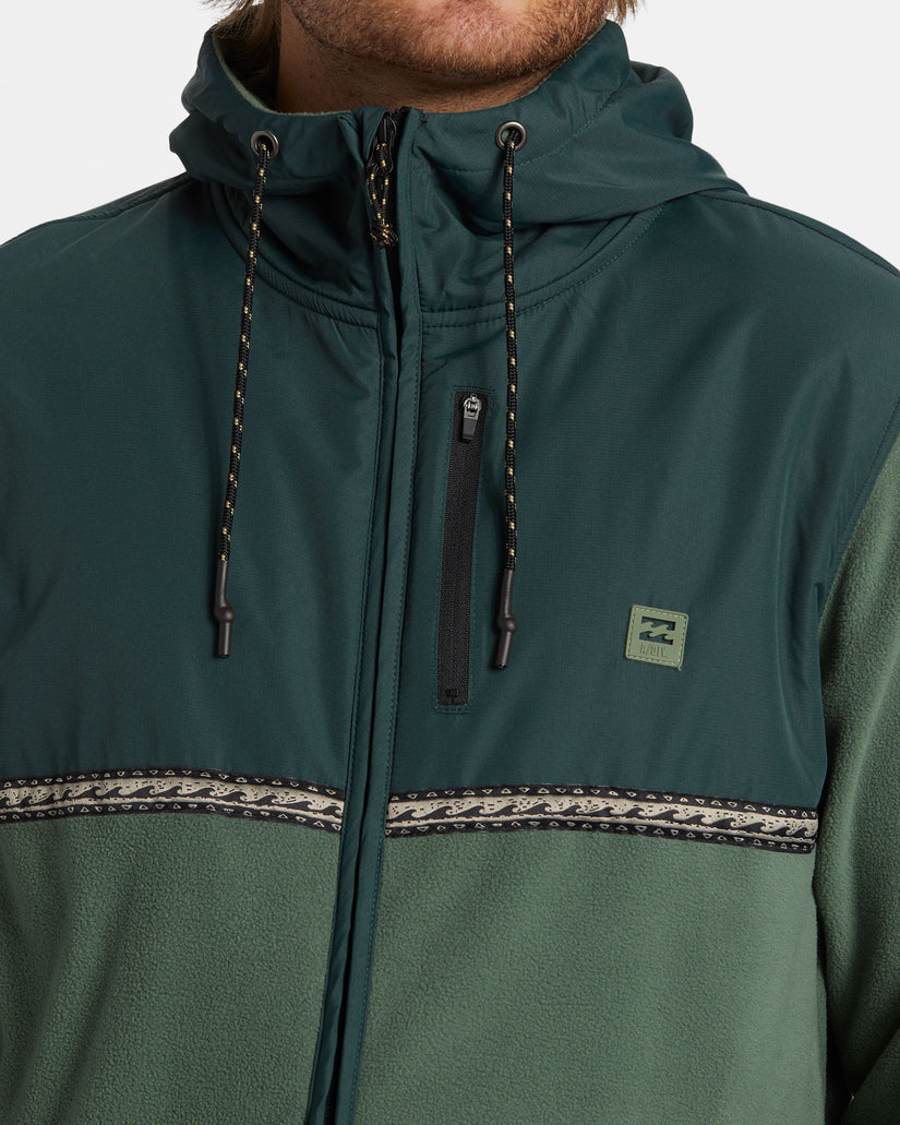 Boundary Lite Zip Hoodie - Forest Green