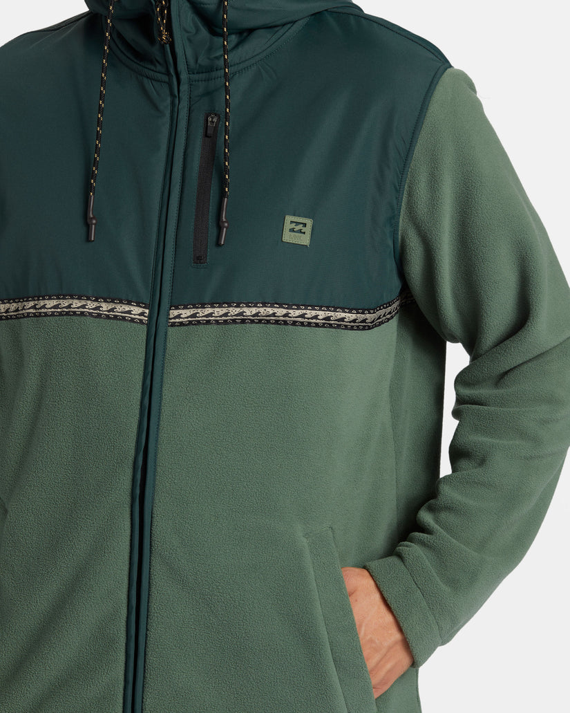 Boundary Lite Zip Hoodie - Forest Green