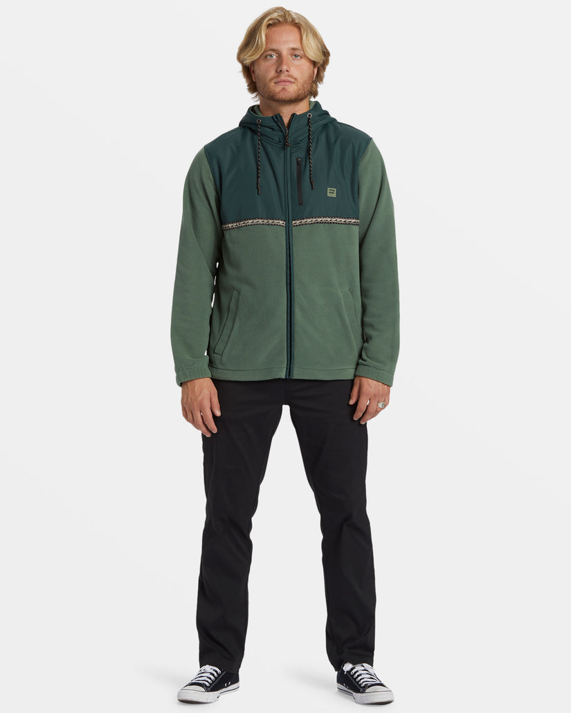 Boundary Lite Zip Hoodie - Forest Green