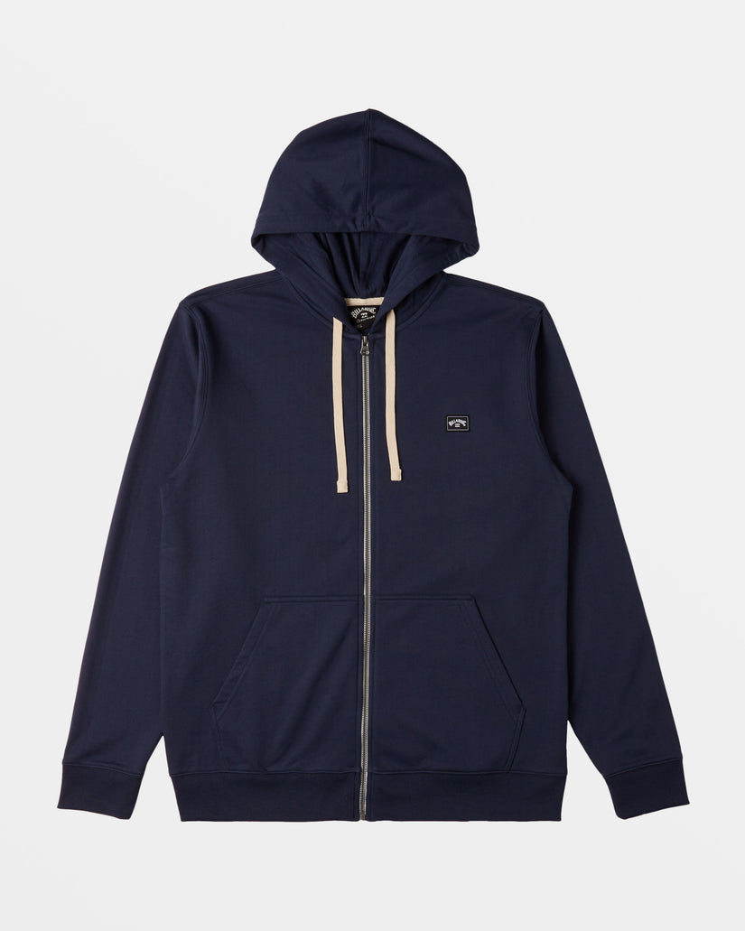 All Day Zip Hoodie - Dusty Navy