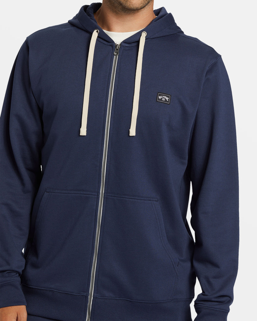 All Day Zip Hoodie - Dusty Navy