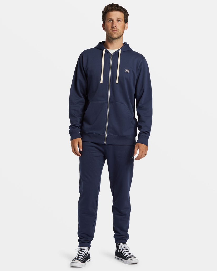 All Day Zip Hoodie - Dusty Navy