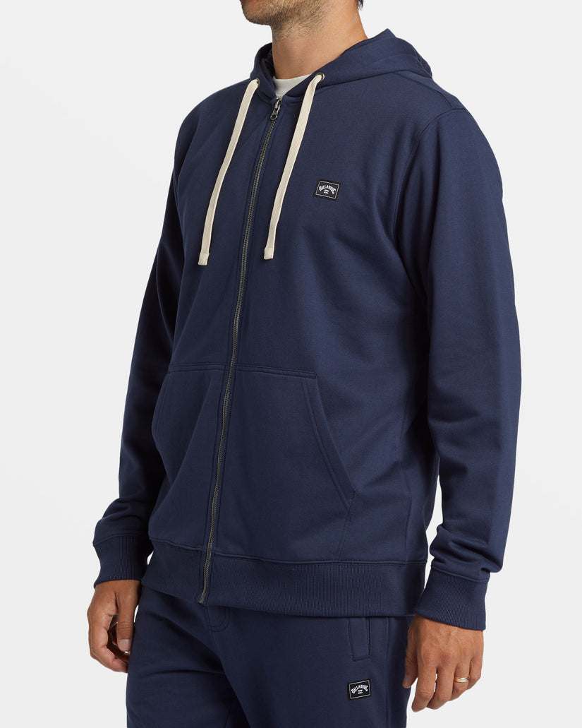 All Day Zip Hoodie - Dusty Navy