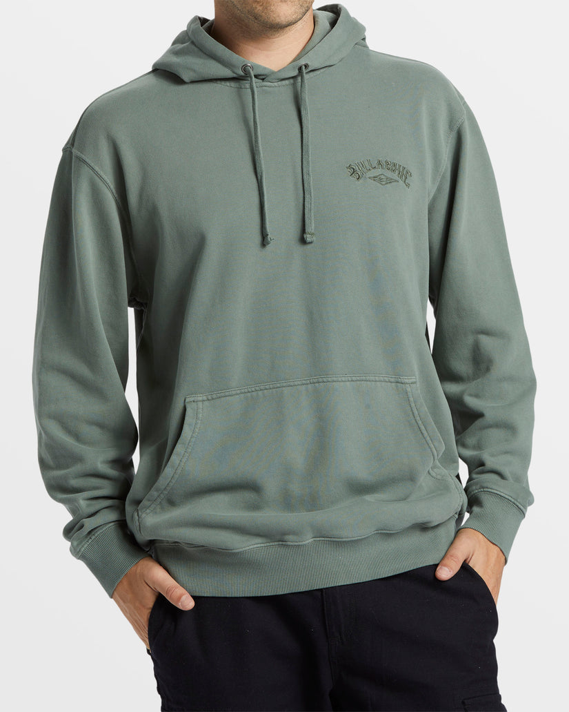 Wave Washed Hoodie - Fern