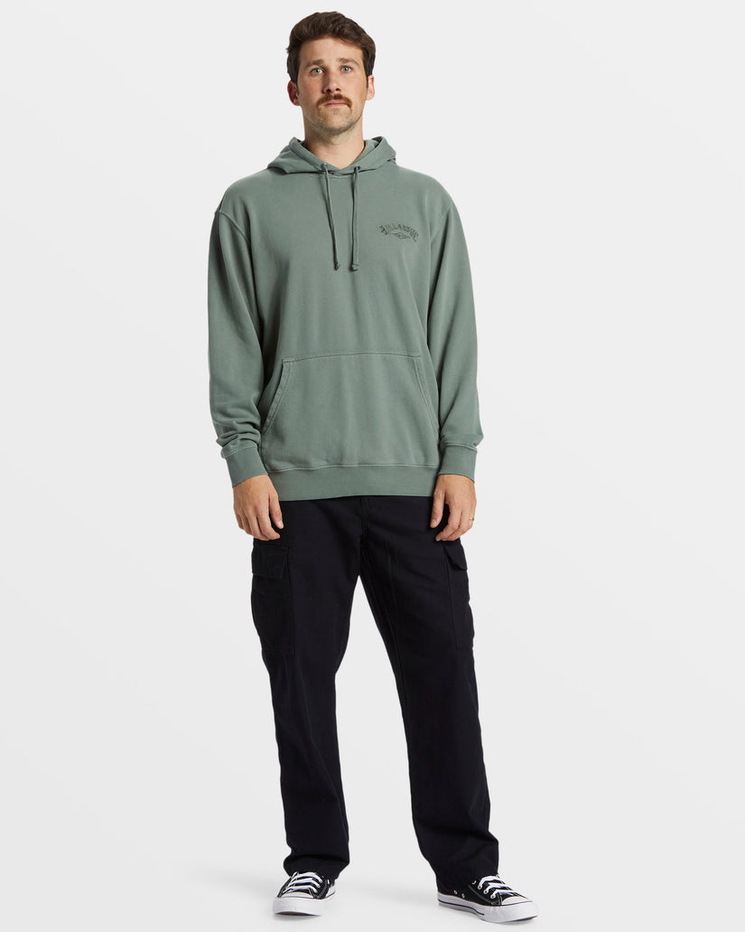 Wave Washed Hoodie - Fern