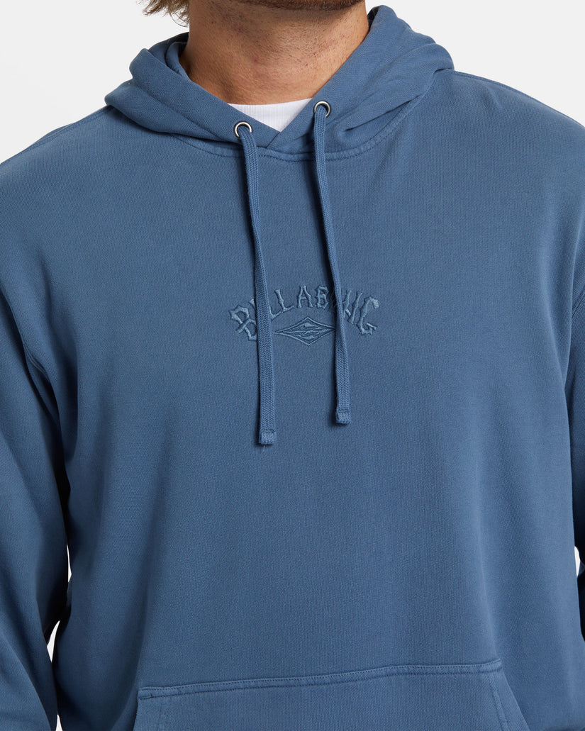 Wave Washed Hoodie - Slate Blue