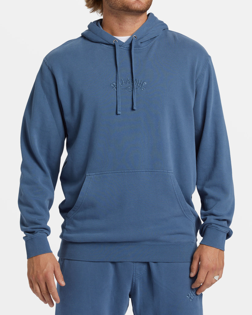 Wave Washed Hoodie - Slate Blue