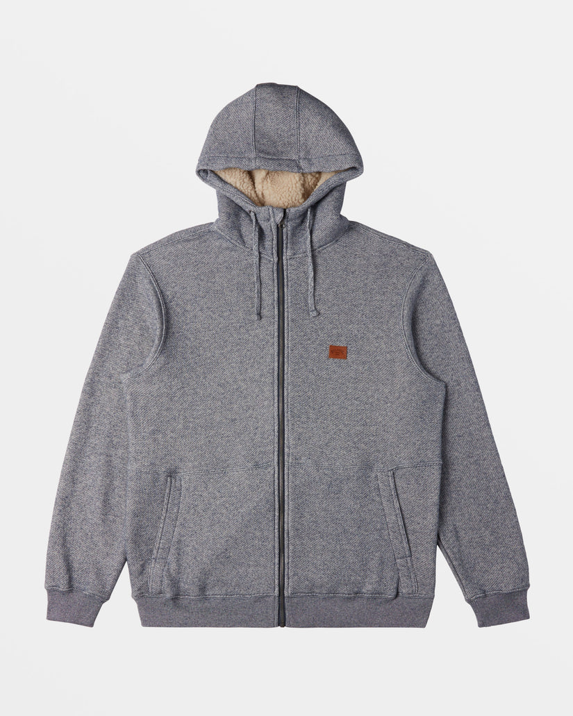 Hudson Zip Hoodie - Dusty Navy Heather