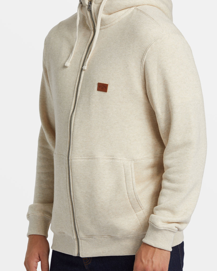 Hudson Zip Hoodie - Oatmeal Heather