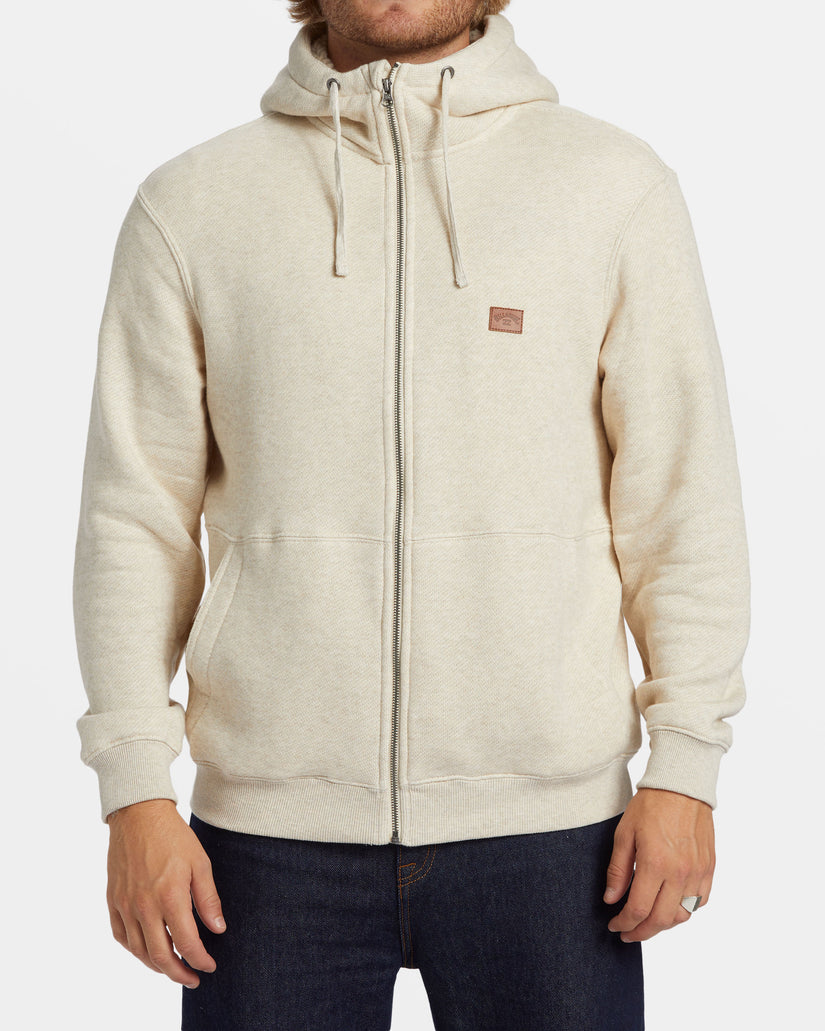 Hudson Zip Hoodie - Oatmeal Heather