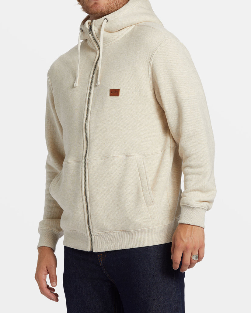 Hudson Zip Hoodie - Oatmeal Heather