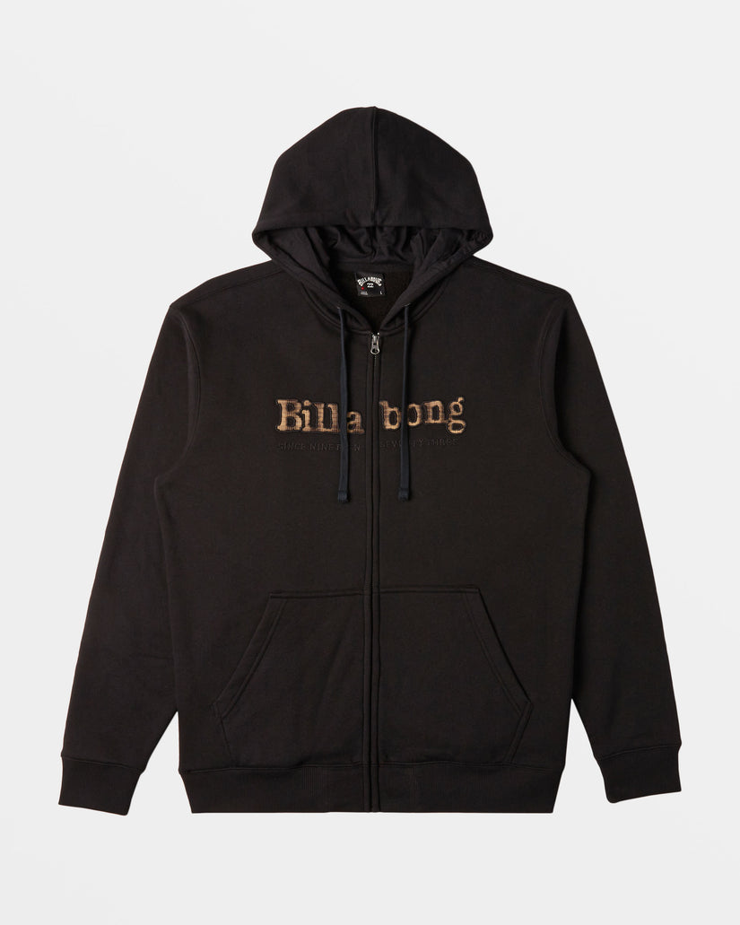 Mogul Zip Hoodie - Black