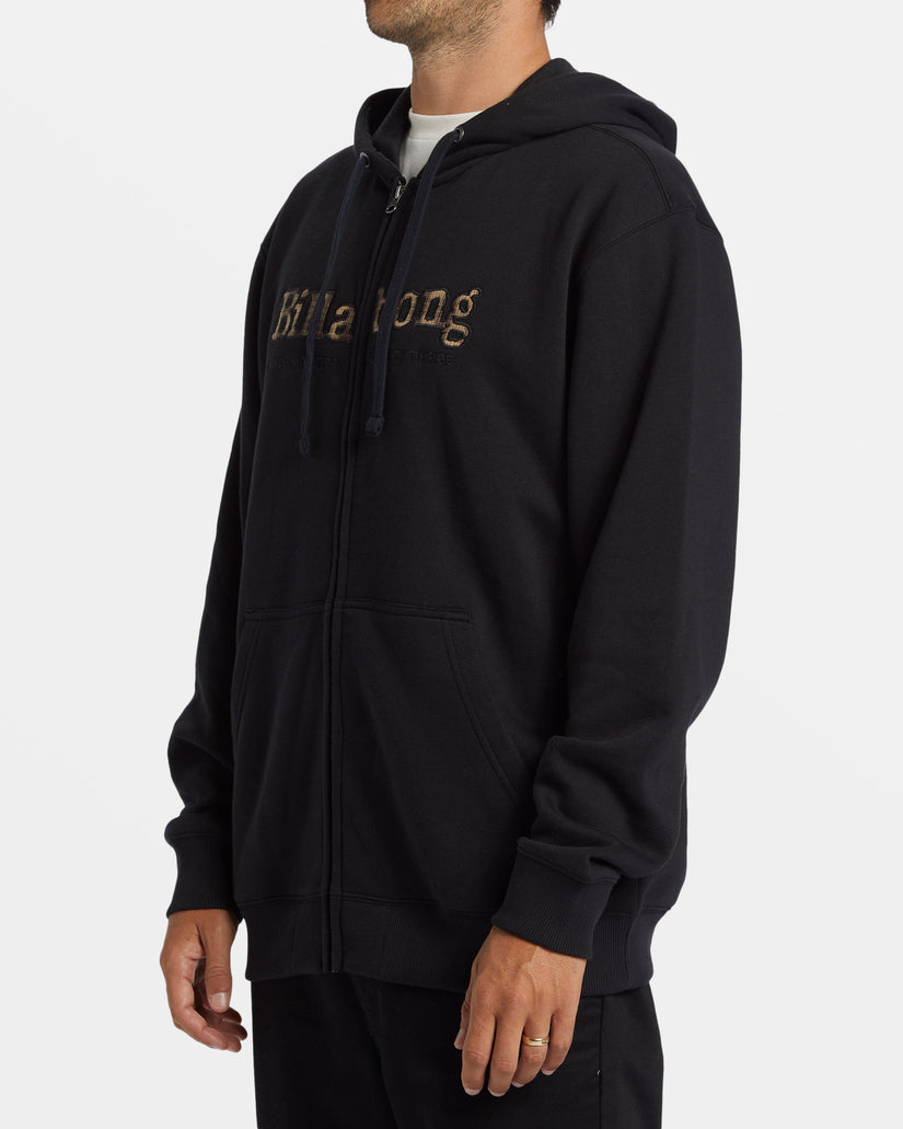 Mogul Zip Hoodie - Black