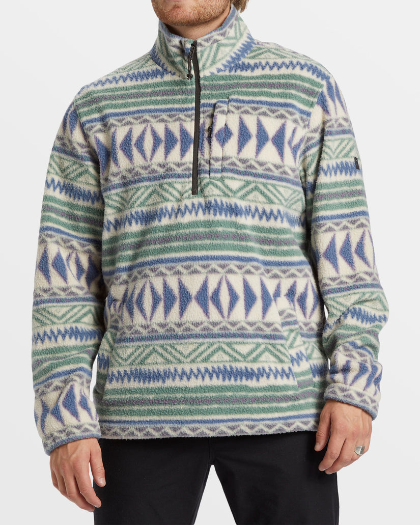 Boundary Half-Zip Mock Neck Fleece - Chino