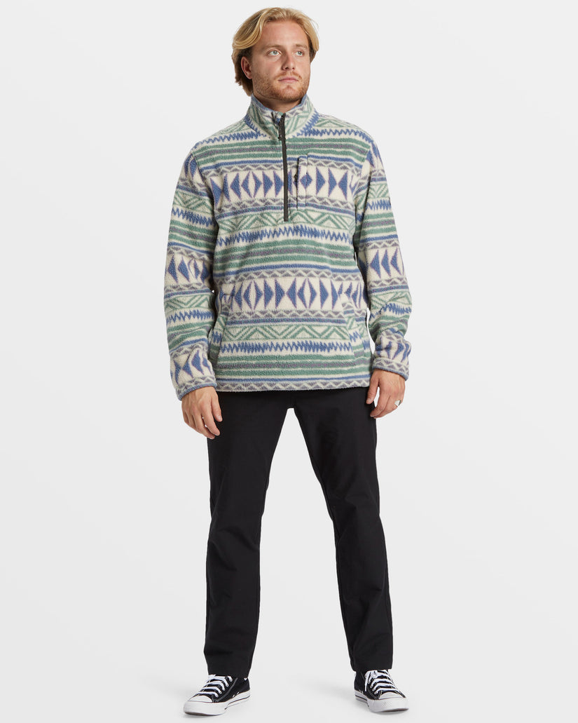 Boundary Half-Zip Mock Neck Fleece - Chino