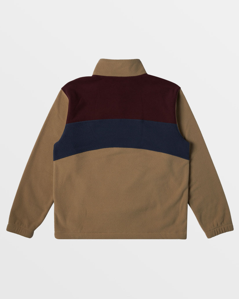 Boundary Mock Snap Sweatshirt - Dune