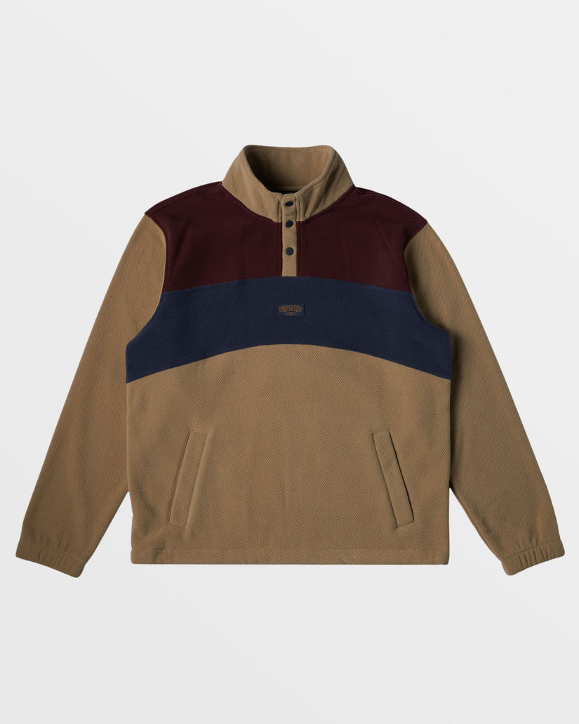 Boundary Mock Snap Sweatshirt - Dune