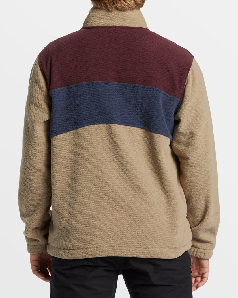 Boundary Mock Snap Sweatshirt - Dune