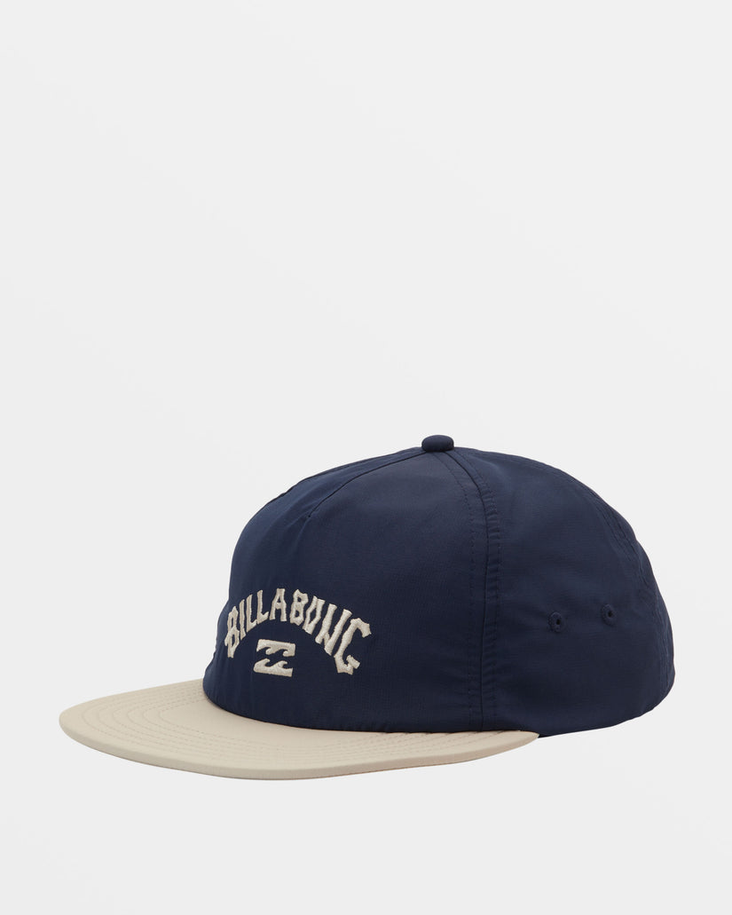 Arch Team Snapback Hat - Navy/Khaki