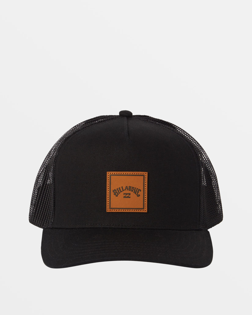 Stacked Trucker Hat - Black