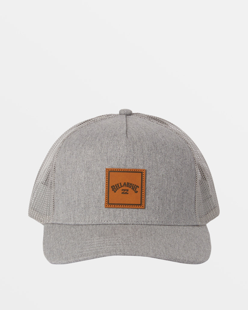 Stacked Trucker Hat - Grey Heather