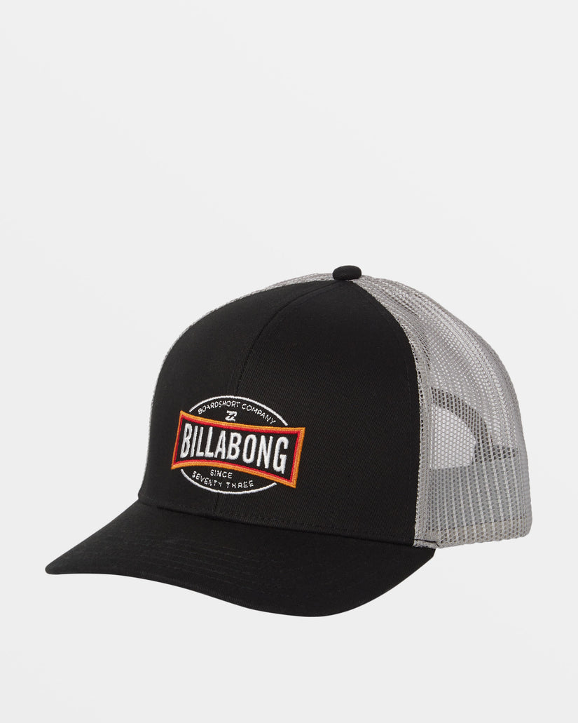 Walled Trucker Hat - Black