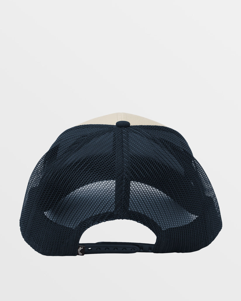 Walled Trucker Hat - Navy/Khaki