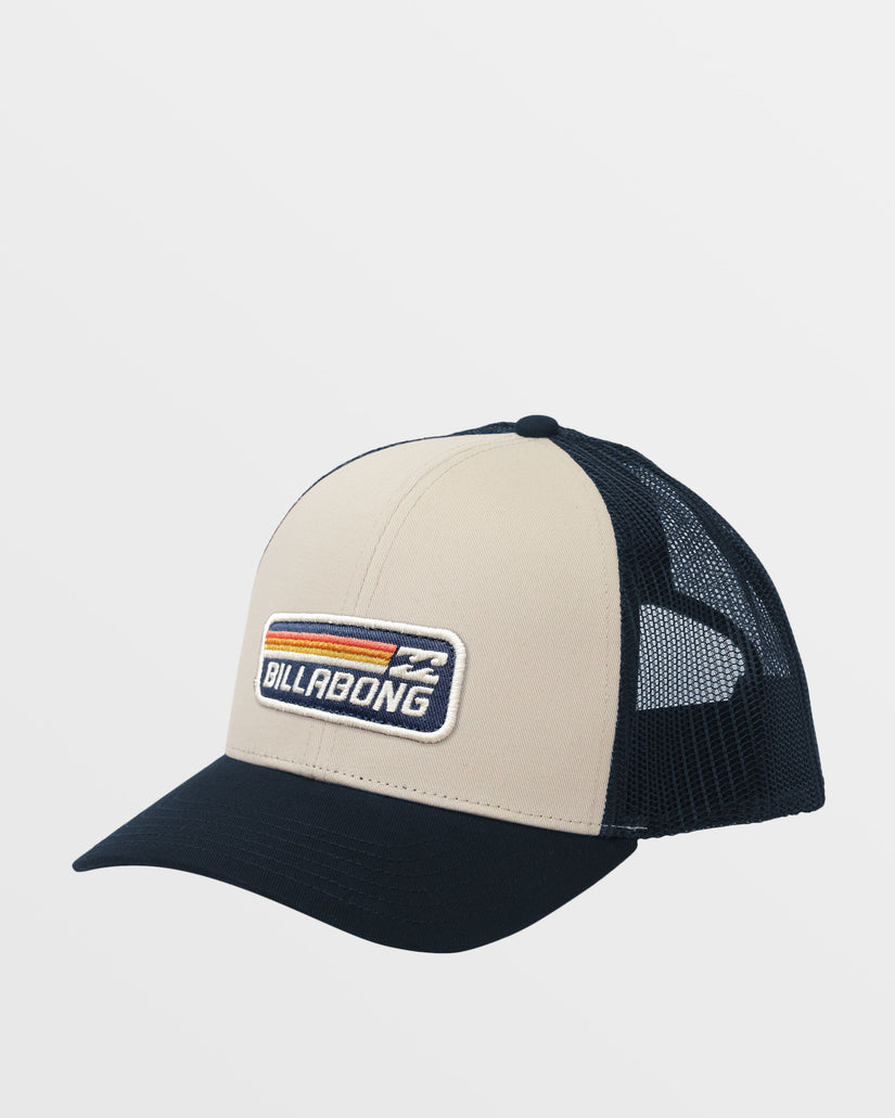 Walled Trucker Hat - Navy/Khaki